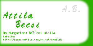 attila becsi business card
